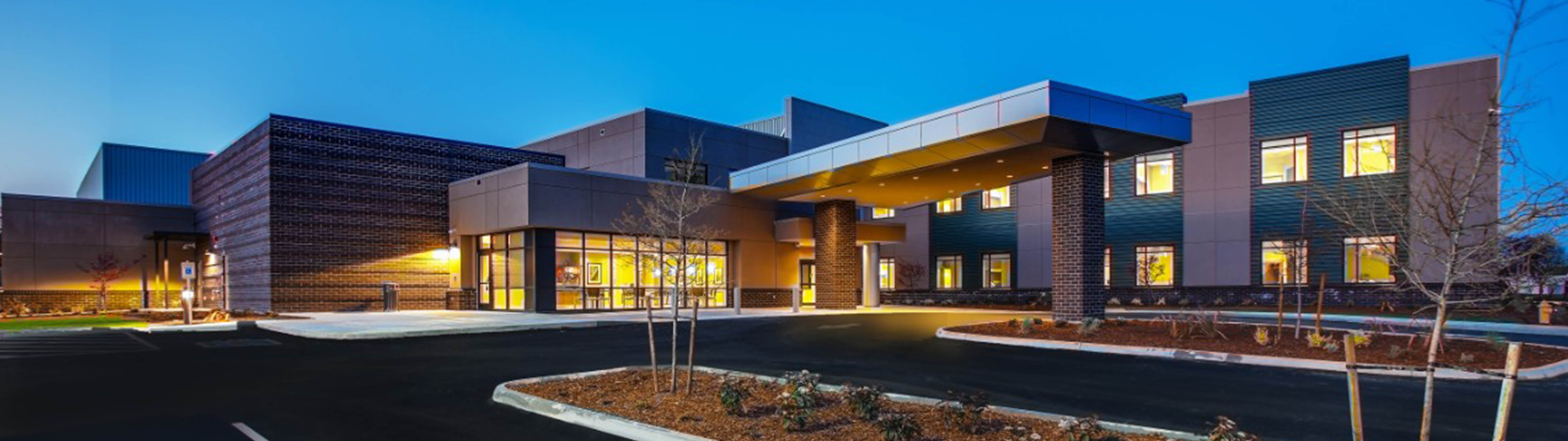 Exterior front view of CHI Franciscan Rehabilitation Hospital