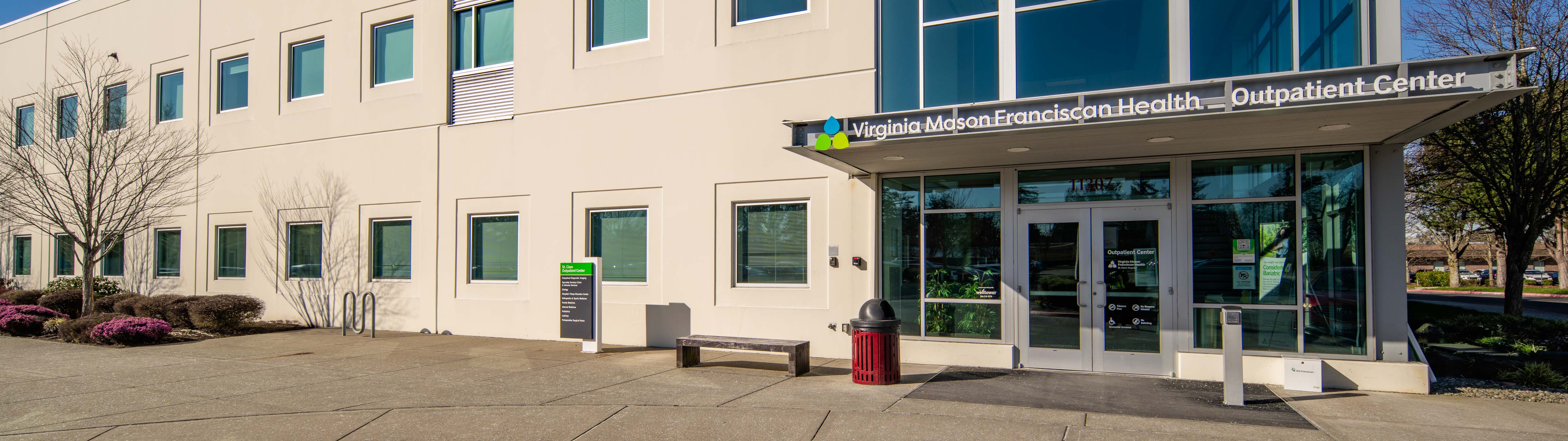 Exterior front view of Franciscan Orthopedic & Sports Medicine Associates at St. Clare